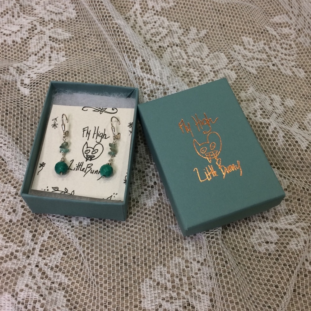 Silver earrings